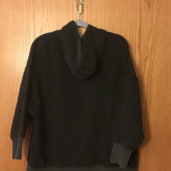 Free People Sprint To The Finish Hoodie Black- size XS - Picture 5 of 5